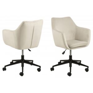 Design Scandinavia Kancelářská židle Nora, tkanina, písková