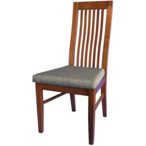 Jídelní židle LAURA, látka SP3 (ořech)