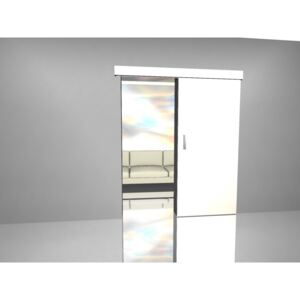 Posuvné dveře Posuvné dveře hladké platinově bílá lamino 18mm