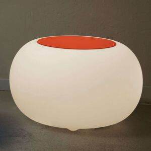 Stůl BUBBLE Indoor LED RGB + plsť oranžová