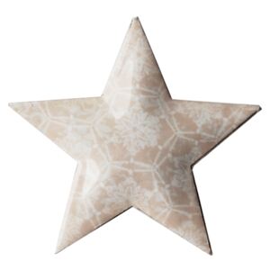 Kovová závěsná dekorace ORNAMENT - Hvězda růžová