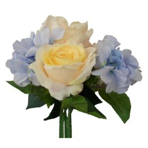 Kytice růže s hortenzií III