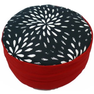 S radostí - vlastní výroba Meditační polštář moderní - červený 12 cm