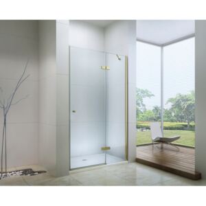 MEXEN ROMA sprchové dveře 120x190 cm 6mm, zlatá-čiré 854-120-000-50-00 - MEXEN
