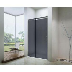 MEXEN OMEGA sprchové dveře 160x190 cm 8 mm chrom-kouřové 825-160-000-01-40 - MEXEN