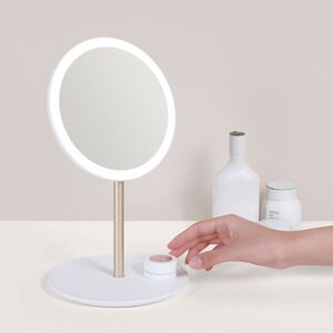 MMIRO, Cestovní kosmetické zrcadlo s osvětlením Travel Make-up Mirror M02 | bílá