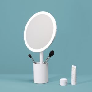 MMIRO, Kosmetické zrcádlo s osvětlením Brush Holder Mirror DL06 | bílá