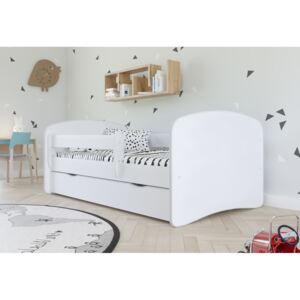 Expedo Dětská postel SOGNO + matrace + úložný prostor, 70x140, bílá