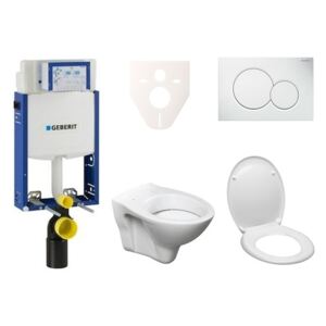 Závěsný set WC S-line + modul Geberit Kombifix s tlačítkem Sigma 01 chrom 110.302.00.5 ND2