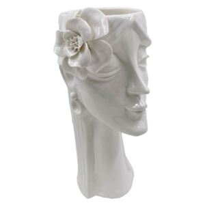 Bílá porcelánová váza Mauro Ferretti Woman