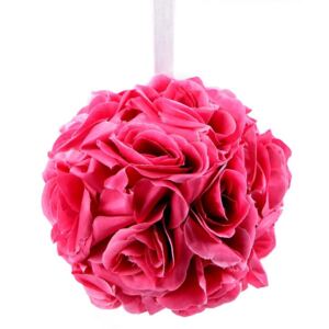 Květinová koule Ø15 cm - 4 růžová malinová
