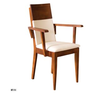 Drewmax Jídelní židle KT170 masiv buk gray sab928