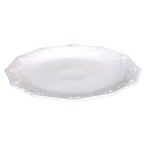 Porcelánový jídelní talíř s krajkou Provence lace - Ø 27cm
