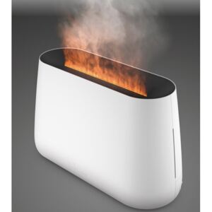 Stadlerform - Ultrazvukový Aroma Difuzér a Zvlhčovač Ben bílý 2,5l, od Švýcarského Designéra Fabiana Zimmerli s funkcí Amber Light a Iluzí plápolajícího a kouřícího ohně