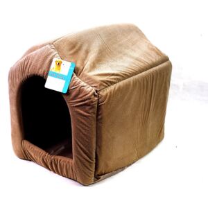 Kukaň pro psy béžová - 40x35 cm (Zajímavá alternativa k obyčejnému pelíšku. To je tato béžová kukaň pro malé psy. Nabízí větší soukromí a pocit bezpečí a je i zajímavým doplňkem.)