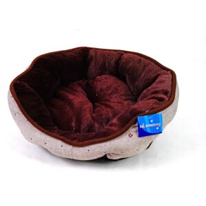 Hnědobéžový pelíšek pro psy - 45x40 cm (Pohodlný pelíšek pro vašeho psího miláčka. Komfort, praktické provedení i hezký design, který udělá radost vám i vašemu psovi. Umělá kožešina vytváří pohodlný pelíšek, kam se bude rád vracet.)
