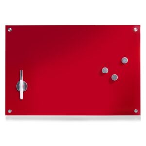 Skleněná červená tabule MEMO, 60x40 cm, firma ZELLER