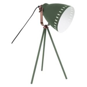Stolní lampa Lash II, měděná/zelená