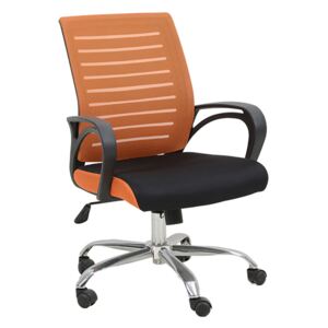 Kancelářská židle LIZBON oranžová / černá Tempo Kondela