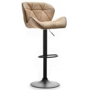 Design Project Světle hnědá látková barová židle Ruana 64-84 cm