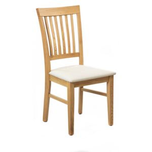 Dubová polstrovaná lakovaná židle Raines