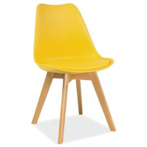 Jídelní židle Kris žlutá