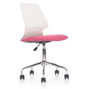 Dětská židle SKATE Halmar bílá/růžová