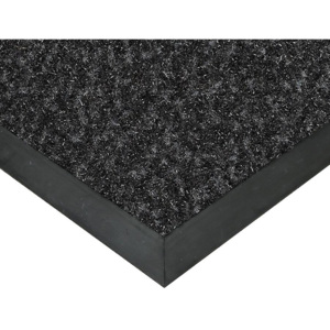 FLOMAT Černá textilní vstupní vnitřní čistící rohož Valeria - 80 x 100 x 0,9 cm
