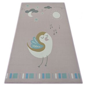 Dětský kusový koberec PA Ptáček růžový, Velikosti 160x220cm