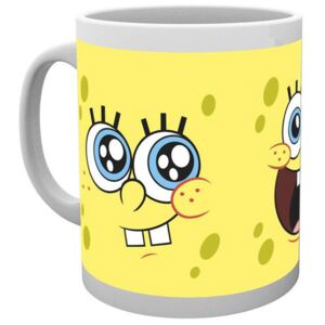 Bíly keramický hrnek SpongeBob: Expressions (objem 300 ml)