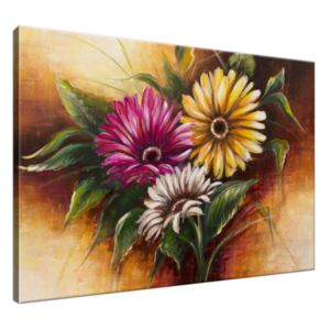Ručně malovaný obraz Nádherná kytice květů 100x70cm RM1773A_1Z