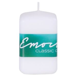 Emocio Classic hranol 50x80 bílá svíčka
