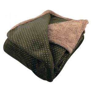 Vesna | Luxusní deka beránek hnědá 150 x 200 cm
