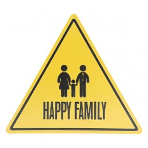 Plechová cedule HAPPY FAMILY 30*34 cm