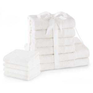 Amelia Home Sada bavlněných ručníků AmeliaHome AMARI 2+4+4 ks bílá