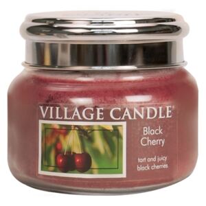 Village Candle Vonná svíčka ve skle, Černá třešeň - Black Cherry, 11oz