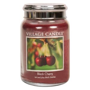 Village Candle Vonná svíčka ve skle, Černá třešeň - Black Cherry, 26oz