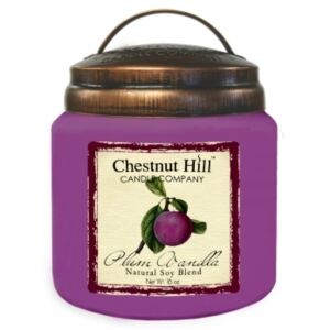 Chestnut Hill Candle CO Chestnut Hill Vonná svíčka ve skle Švestka a vanilka - Plum Vanilla, 16oz