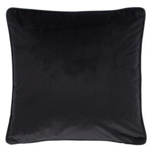 Černý polštář Tiseco Home Studio Velvety, 45 x 45 cm