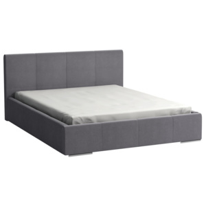 Luxusní čalouněná postel v šedé barvě 160x200 KN536