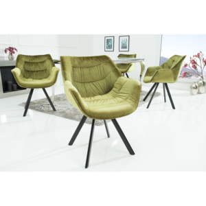 Židlo-křeslo COMFORT SAMT GREEN Nábytek | Jídelní prostory | Jídelní židle