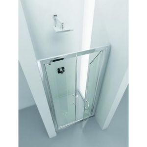 Olsen Spa CLEO sprchové dveře 96-104 cm leštěný hliník kouřové sklo BL803601216