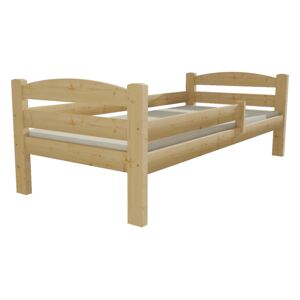 Vomaks Dětská postel DP 005 80 x 200 cm surové dřevo bez úložných prostor