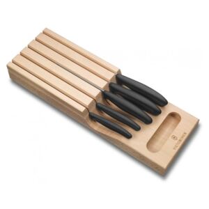Set nožů SWISS CLASSIC 5 ks dřevěný organizér - Victorinox