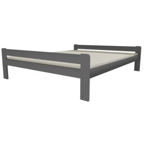 Dřevěná postel VMK 3C 90x200 borovice masiv - šedá