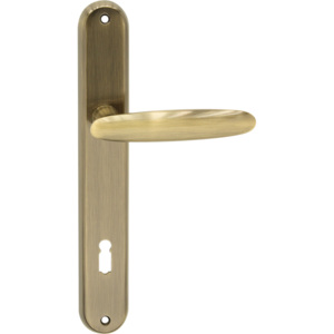 Cobra Kování Swing (bronz česaný) Provedení: BB - klika/klika s otvorem pro pokojový klíč, Rozteč: 90 mm
