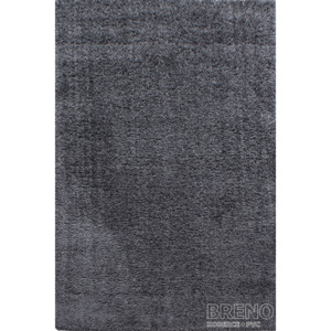 Chlupatý kusový koberec Ancona 9000 Grey | šedý Typ: kulatý 120 cm