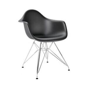 Designová židle DAR, černá (Chrom)