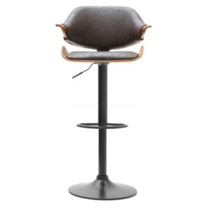 Barová židle PELOTA ořech-hnědá vintage
