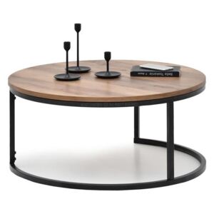 Konferenční stolek KORRA XL ořech/černá podnož